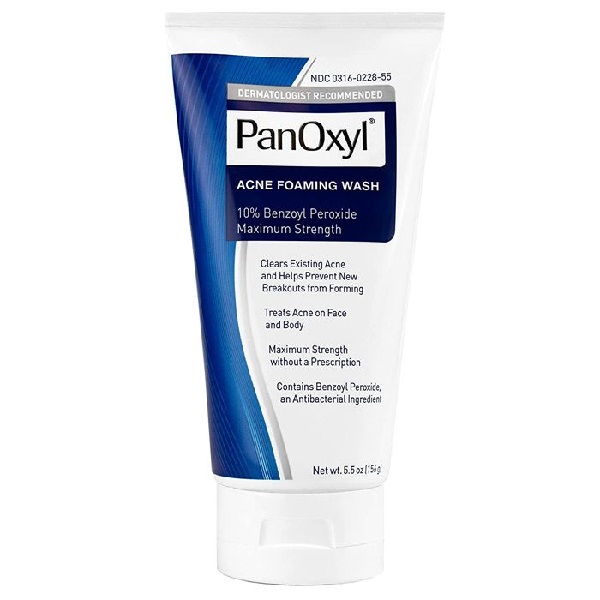 شوینده فومی ضدجوش صورت و بدن پانوکسیل بنزوئيل پروکساید 10%