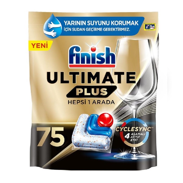 قرص ماشین ظرفشویی 4 آنزیم فینیش مدل Ultimate Plus تعداد 75 عددی